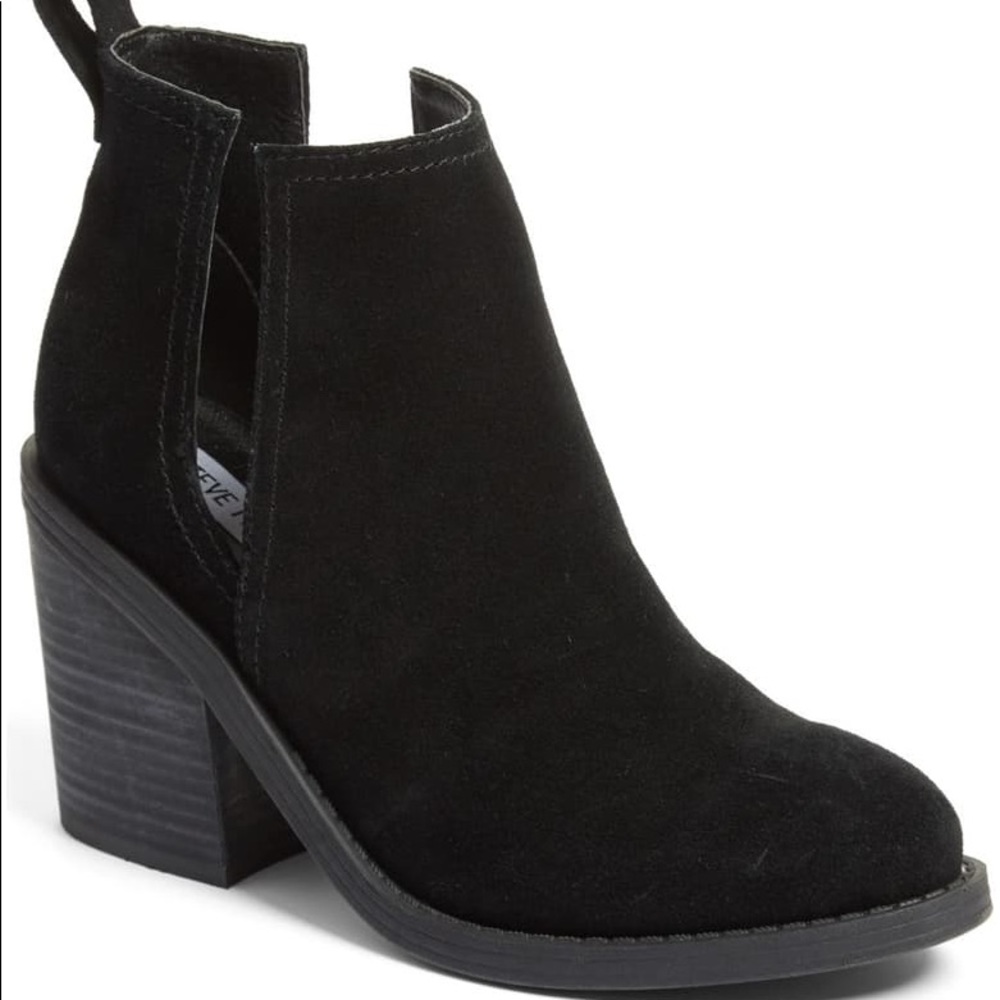 Steve Madden Sharini Cut-Out Black Booties